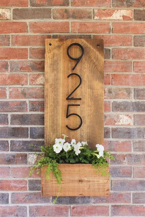 DIY House Number Sign - Shades of Blue Interiors