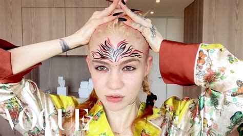 Grimes’s Pregnancy Skincare & Psychedelic Makeup Routine | Beauty ...