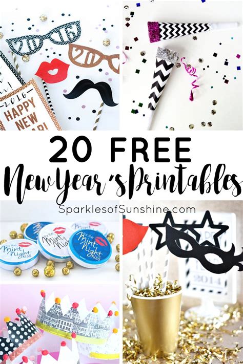 Get Your Party On With These 20 Free New Year's Printables