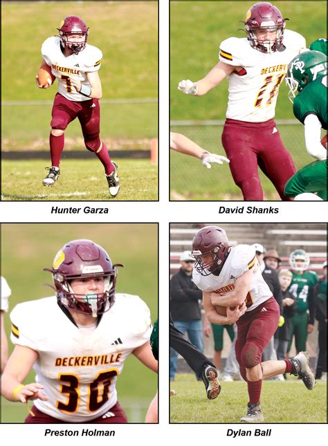 Four Deckerville Players Earn First Team All-State – Tribune Recorder Leader