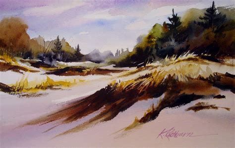 Kathy Los-Rathburn, watercolorist: Dunes Series I