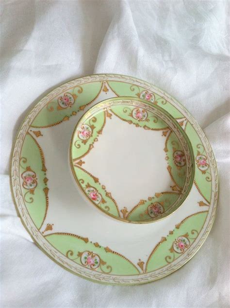 Reserved for Wedad/Vintage Hand Painted Nippon Two Tier Platter - Circa ...