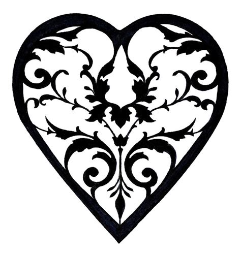 Filigree Heart Clip Art - ClipArt Best