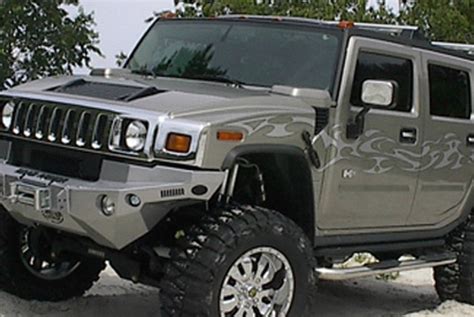 Road Armor® - Hummer H2 2003 Dakar Series Full Width Front Winch HD Bumper