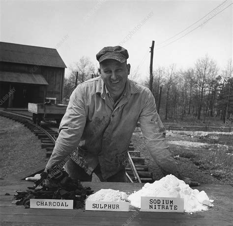 Gunpowder ingredients, 1940s - Stock Image - C018/0681 - Science Photo ...