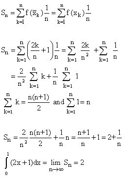 Example 2: Computation of a Riemann sum