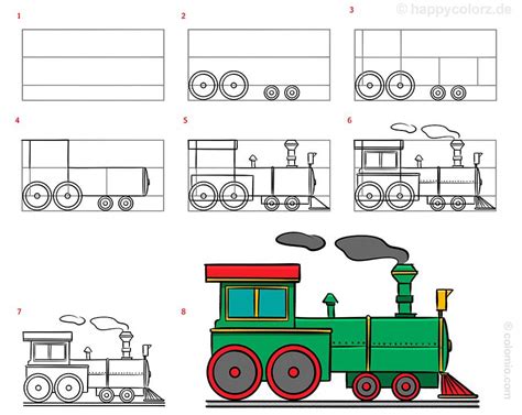 Aggregate 86+ easy train sketch - in.eteachers