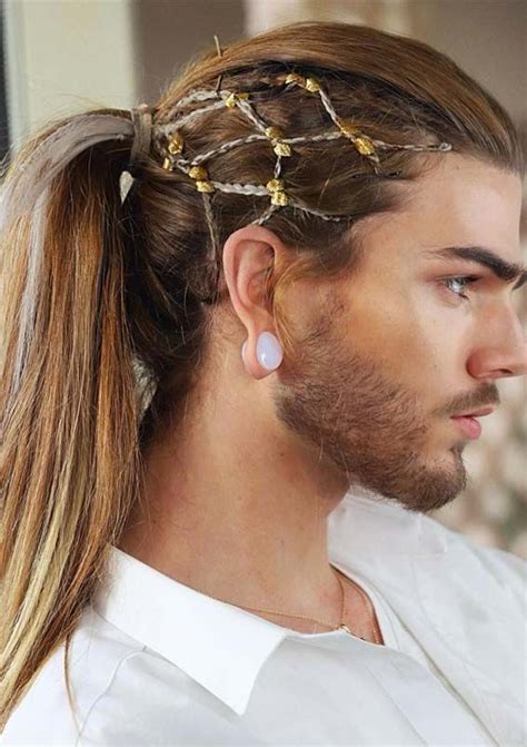 Browse here for modern looking ponytail hair styles ideas for men in 2019. Like women, ponytail ...