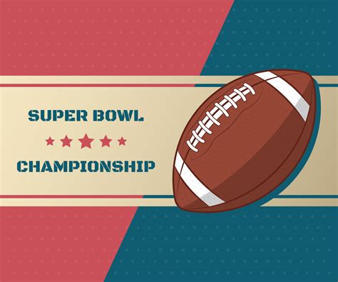 Vector illustration of the super bowl an american football sporting event, in vintage colors ...