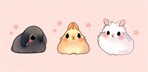 Bunnies | Fluffysheeps Cute Animal Drawings Kawaii, Cute Little ...