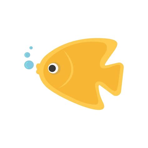 Premium Vector | Sea yellow fish vector isolated