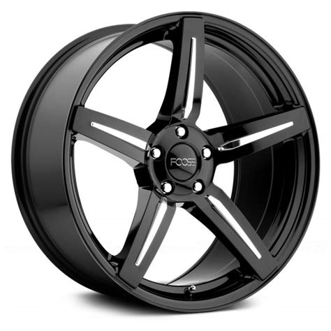 FOOSE® ENFORCER Wheels - Black with Chrome Inserts Rims