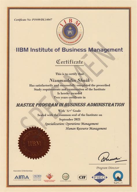 Master Program in Business Administration 2 Years | IIBM India