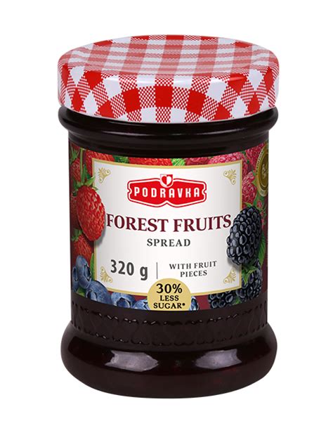 Podravka Forest Fruits Jam Spread 320g - Gourmet Mix