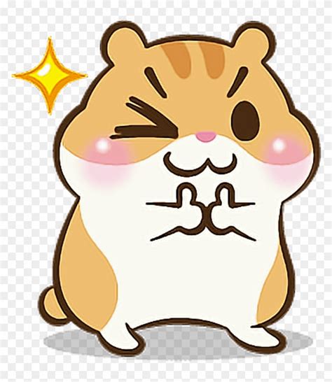 Hamster Animals Cute Kawaii Tumblr Ftestickers - Hamster Sticker - Free Transparent PNG Clipart ...