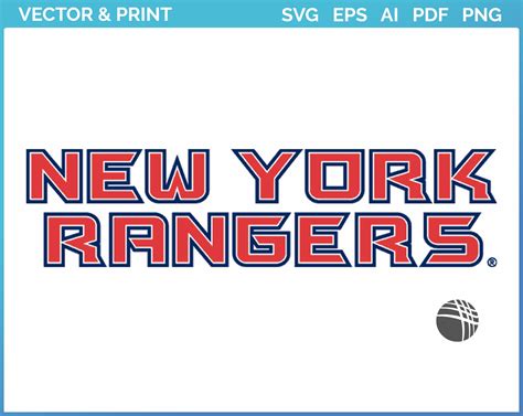 New York Rangers - Wordmark Logo (1996) - Hockey Sports Vector SVG Logo ...