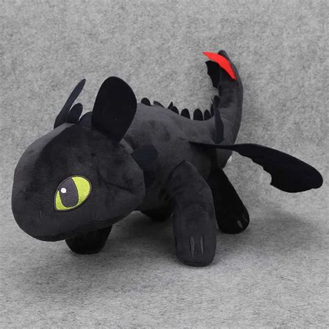 55cm Night Fury Plush Toy How To Train Your Dragon 2 Toothless Dragon ...