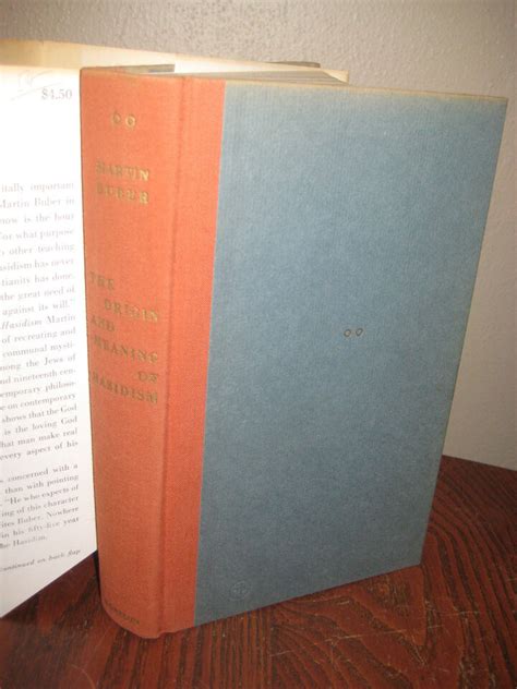 ORIGIN MEANING OF HASIDISM Martin Buber JUDAISM 1st Edition PHILOSOPHY Jewish | eBay