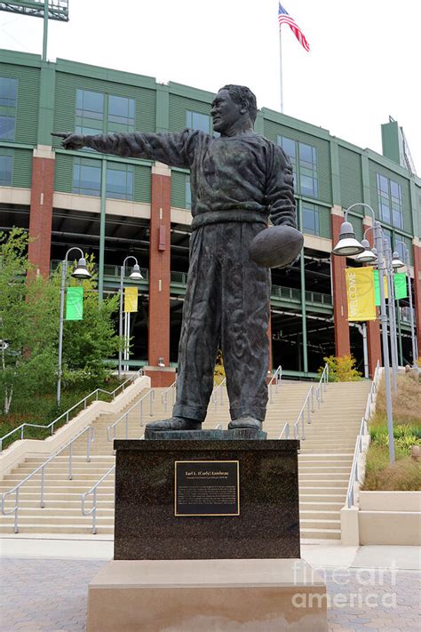 Curly Lambeau Statue 4436 Photograph by Jack Schultz - Pixels