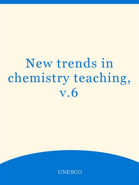 New trends in chemistry teaching, v.6