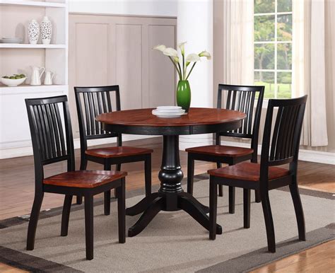 Sunbury Collection Regular size 5 Pc Dinning Table Set(Table, 4 Chairs ...