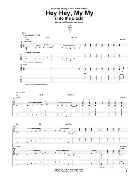 Hey Hey, My My (Into The Black) by Neil Young - Guitar Tab - Guitar Instructor