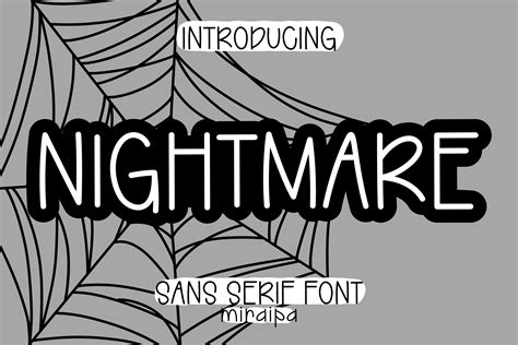 Nightmare Font by miraipa · Creative Fabrica