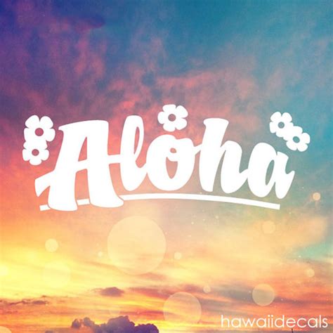 Aloha Decals, Aloha Sticker, Hawaii Plumeria Stickers, Tumbler Cup Decals, Laptop Sticker ...