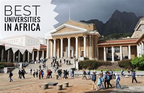 5 BEST UNIVERSITIES IN AFRICA