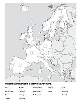 56 Best of Western Europe Blank Map Quiz - insectza