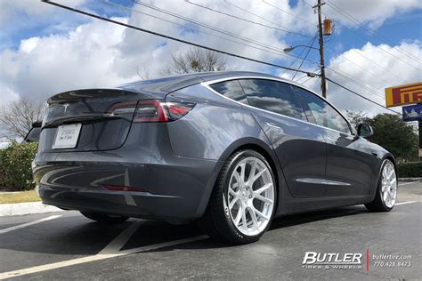 Custom Rims On A Tesla Model 3