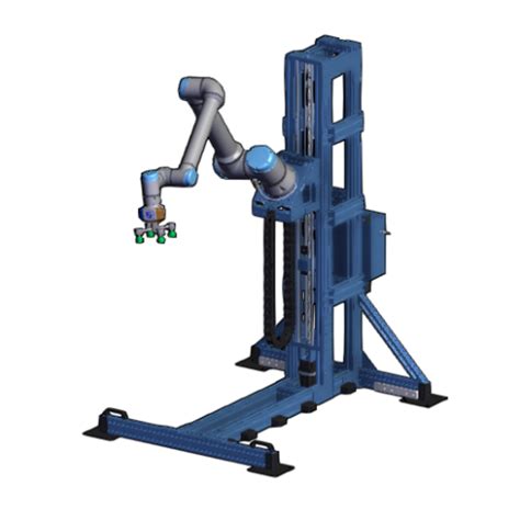 Vertical palletizer for Universal Robots UR10e with Schmalz Vacuum Gripper | Vention