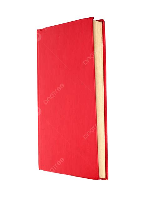 Clean Covered Red Book Standing Alone On, Book, Literature, Study PNG Transparent Image and ...