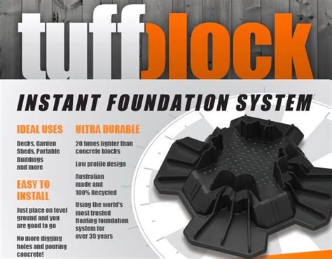 Tuff Block Instant Foundation System | Deck, Deck foundation, Building ...