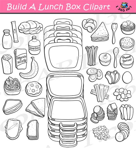 Build A Salad Clipart Graphics Commercial Download