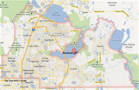 Seminole County Florida map