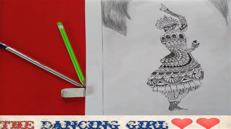 The Dancing Girl || Dancer Sketch ||Dancing Lady Sketch Tutorial - YouTube