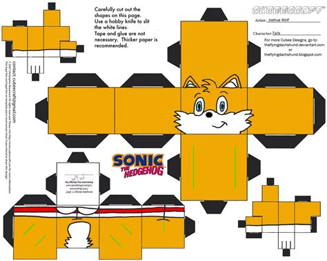 Printable Papercraft sonic - Printable Papercrafts - Printable Papercrafts