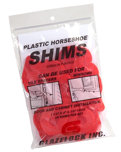 Horseshoe Shim Bags 1/8" - Glazelock Shims