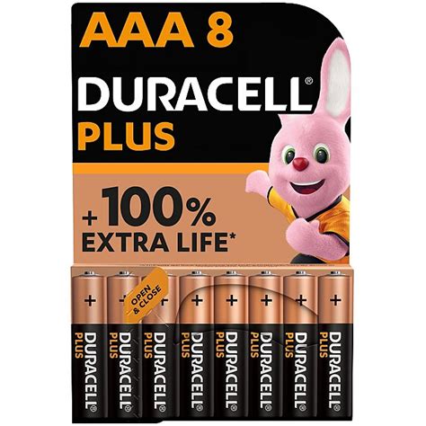 Duracell Plus Alkaline AAA Batteries - Pack of 8 | Home | George at ASDA