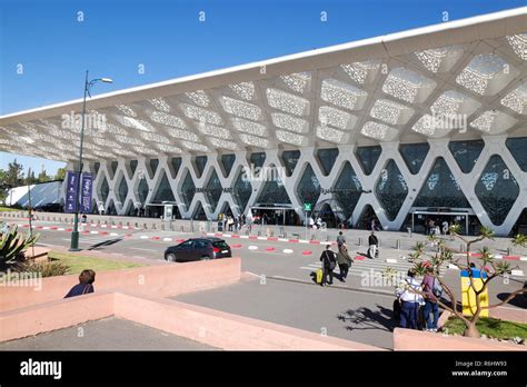 Marrakech airport departures terminal, Marrakech ( Marrakesh ), Morocco, North Africa Stock ...