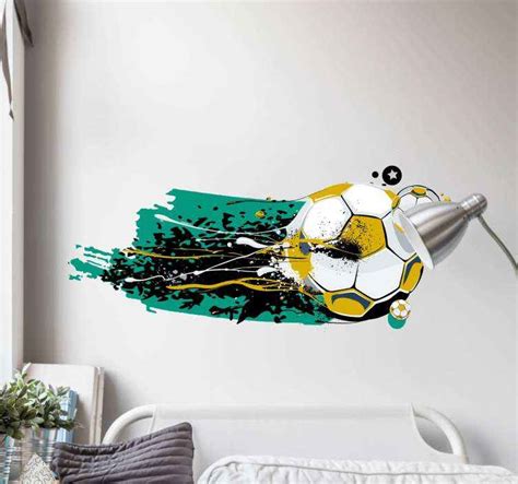 Football wall sticker graffiti - TenStickers