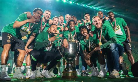 Ferencvaros Players with the Hungarian League Trophy of 2021/22 Season ...