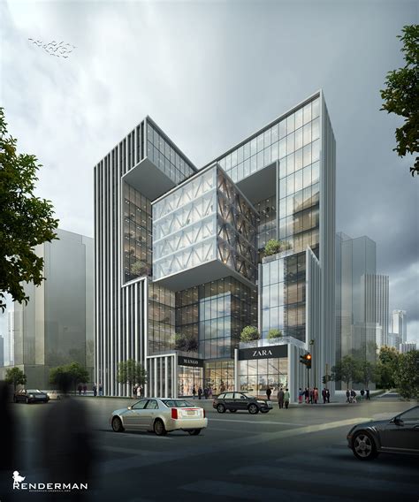 A Modern Office Building - Ronen Bekerman - 3D Architectural Visualization & Rendering Blog