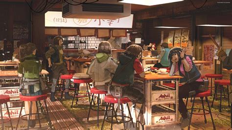 Anime Restaurant Background : 1136 Episodeinteractive Scenery Discoteca ...