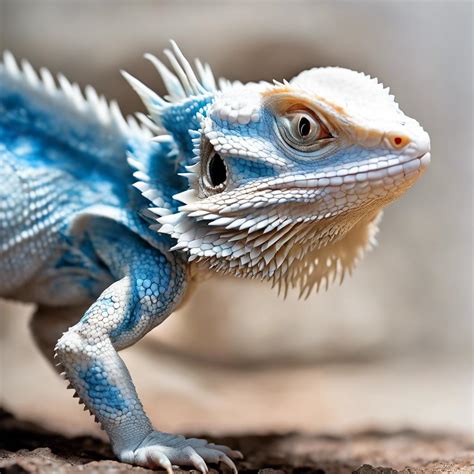 Unveiling the Stunning Blue Flame Albino Bearded Dragon: A Rare Sight ...