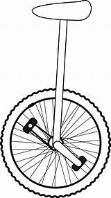 Unicycle Coloring Page sketch template