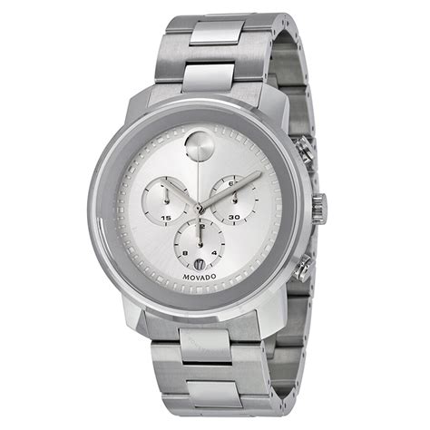 Movado Bold Silver Dial Stainless Steel Men's Watch 3600276 - Bold - Movado - Watches - Jomashop