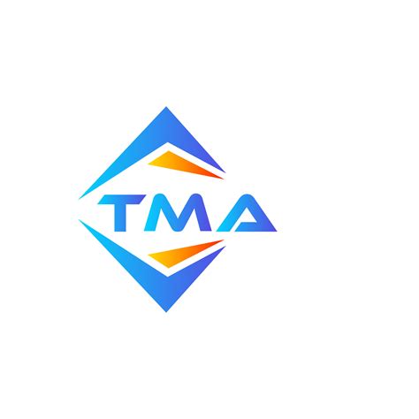 TMA abstract technology logo design on white background. TMA creative initials letter logo ...