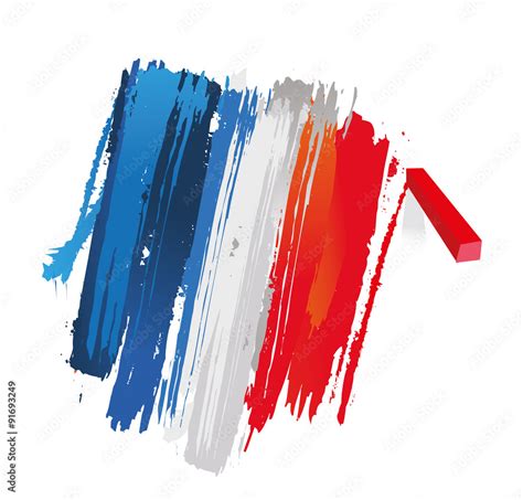 dessin de drapeau france Stock Vector | Adobe Stock